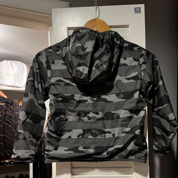 Columbia Camo Striped Kids Rain Jacket - Picture 5 of 7